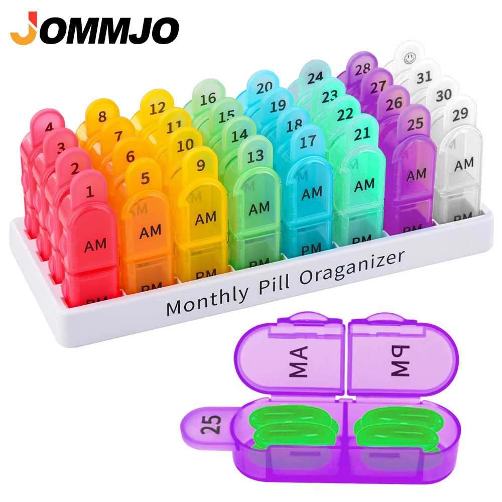 Food Storage With Dividers - Organizador de Pílulas Mensal 2 Vezes