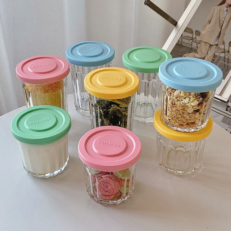 Food Storage With Dividers - Tanque de vidro selado com tampa