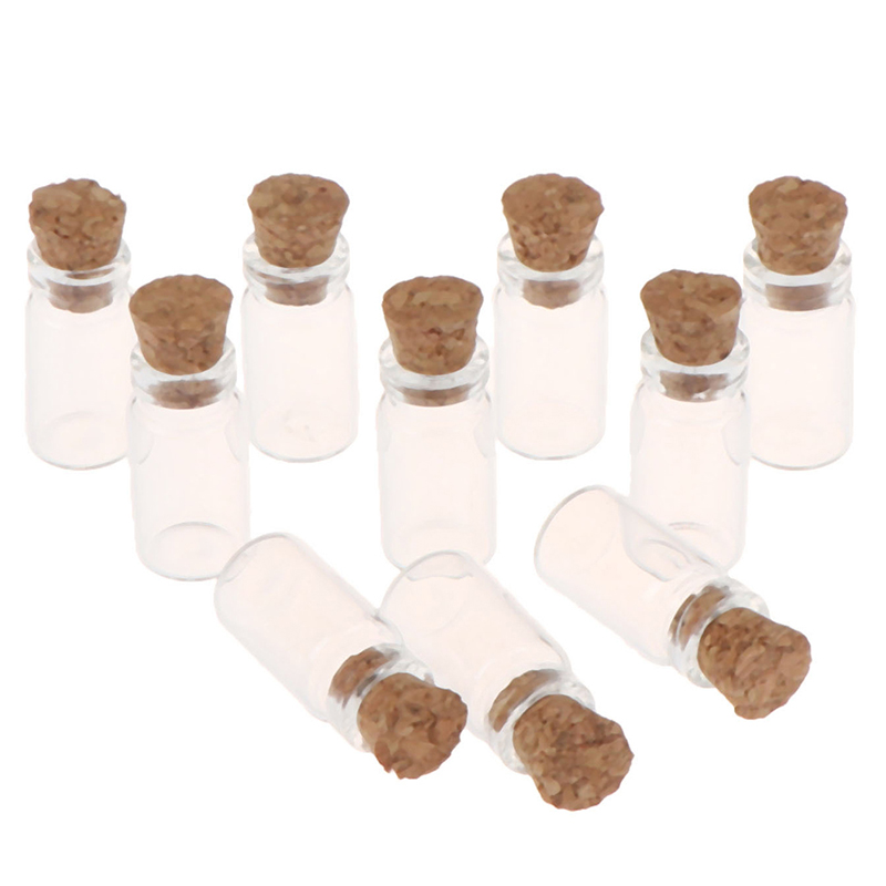 Food Storage Jars With Wooden Lids - 10 Peças de Miniaturas de Potes