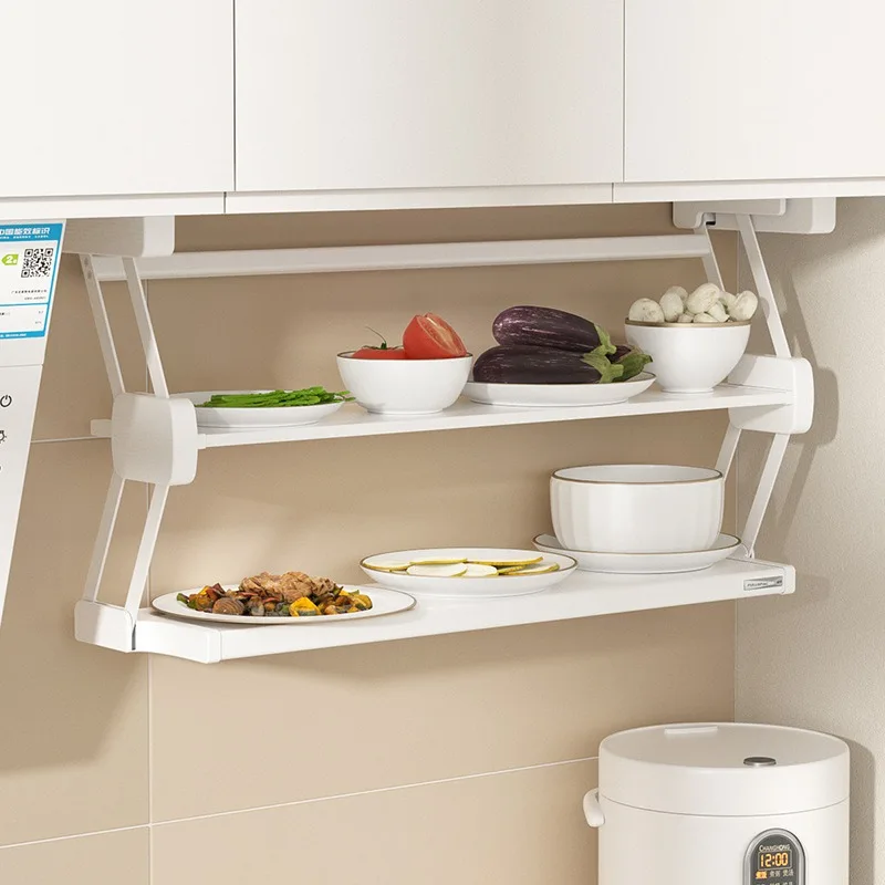 Food Storage Kitchen Cabinet - Prateleira de Armário de Parede em
