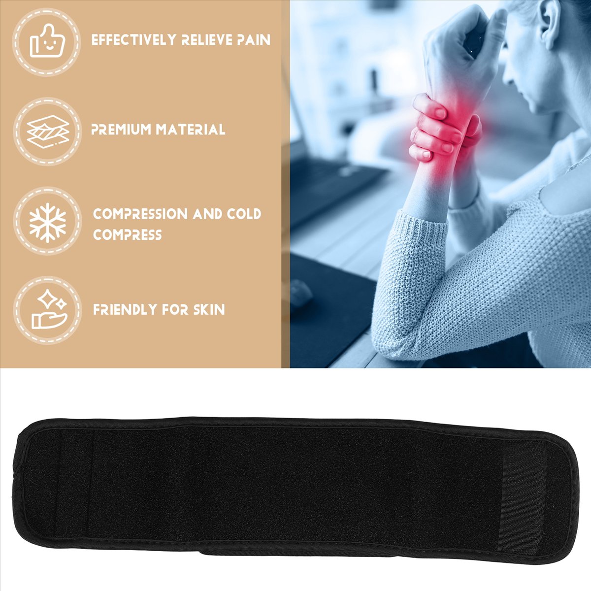 Cold Pack Ice Gel - Compressa de Gel Reutilizável T34C para