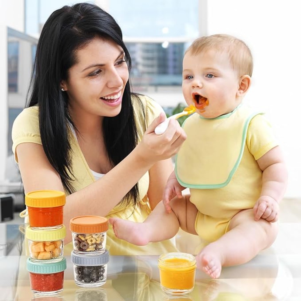 Food Storage With Glass Lids - Conjunto de 6 Potes de Vidro