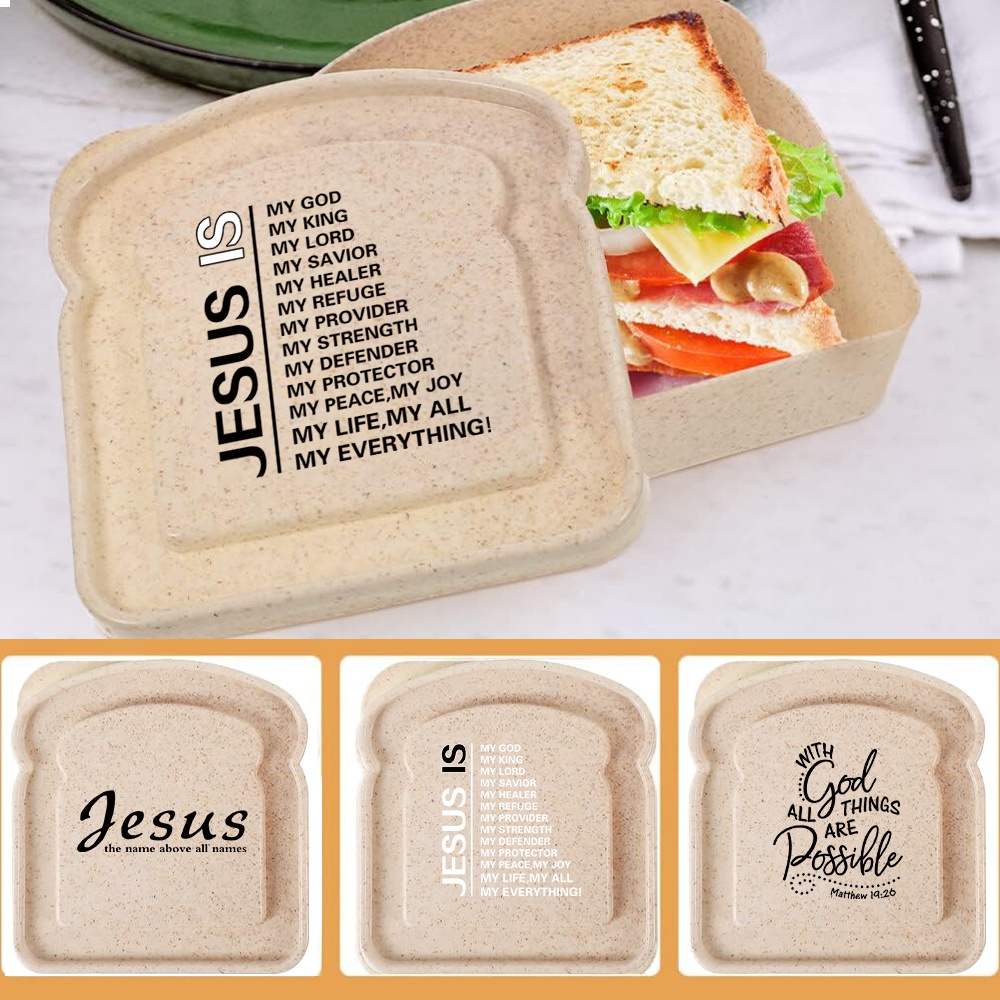 Food Storage Boxes With Lids - Caixa reutilizável para guardar sanduíches, queijos