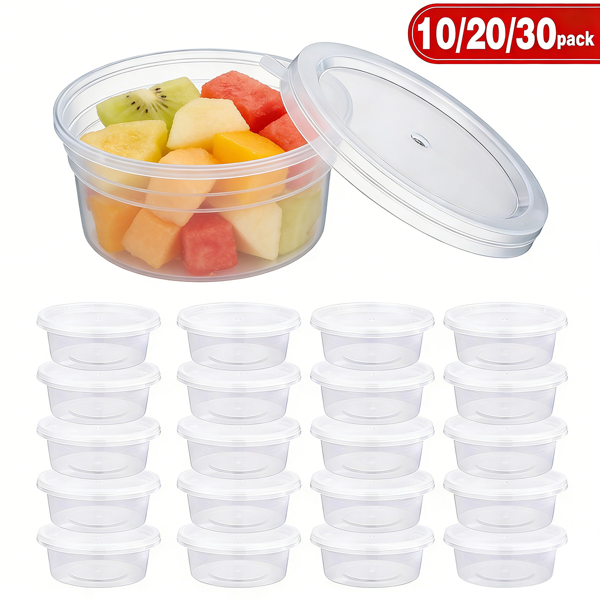 Food Storage Boxes With Lids - Pacote com 10/20/30 Pequenos Recipientes para