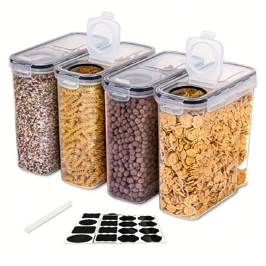 Food Storage Pet - Conjunto de 4 recipientes herméticos para