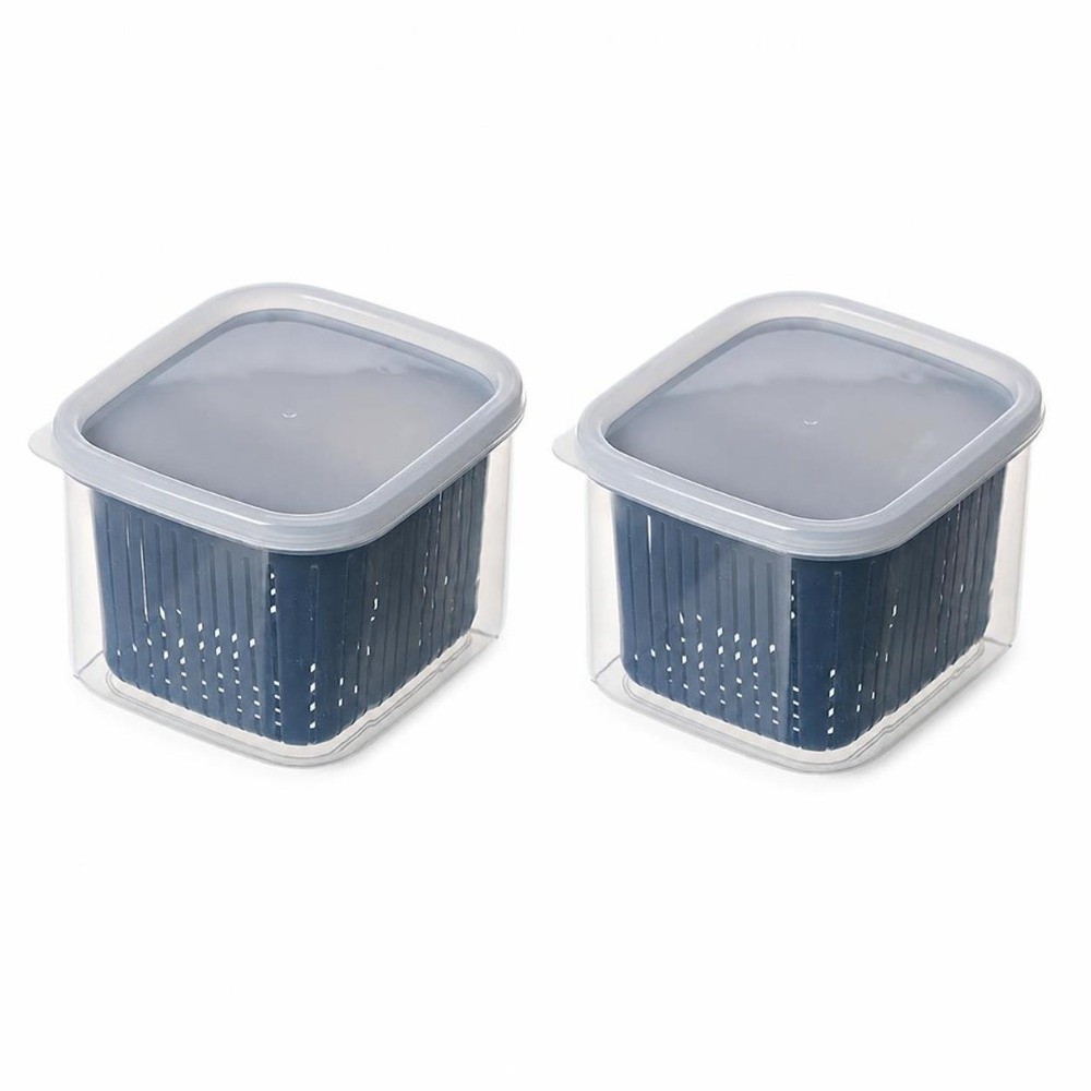 Food Storage Practices - Conjunto de 2 Recipientes Práticos de