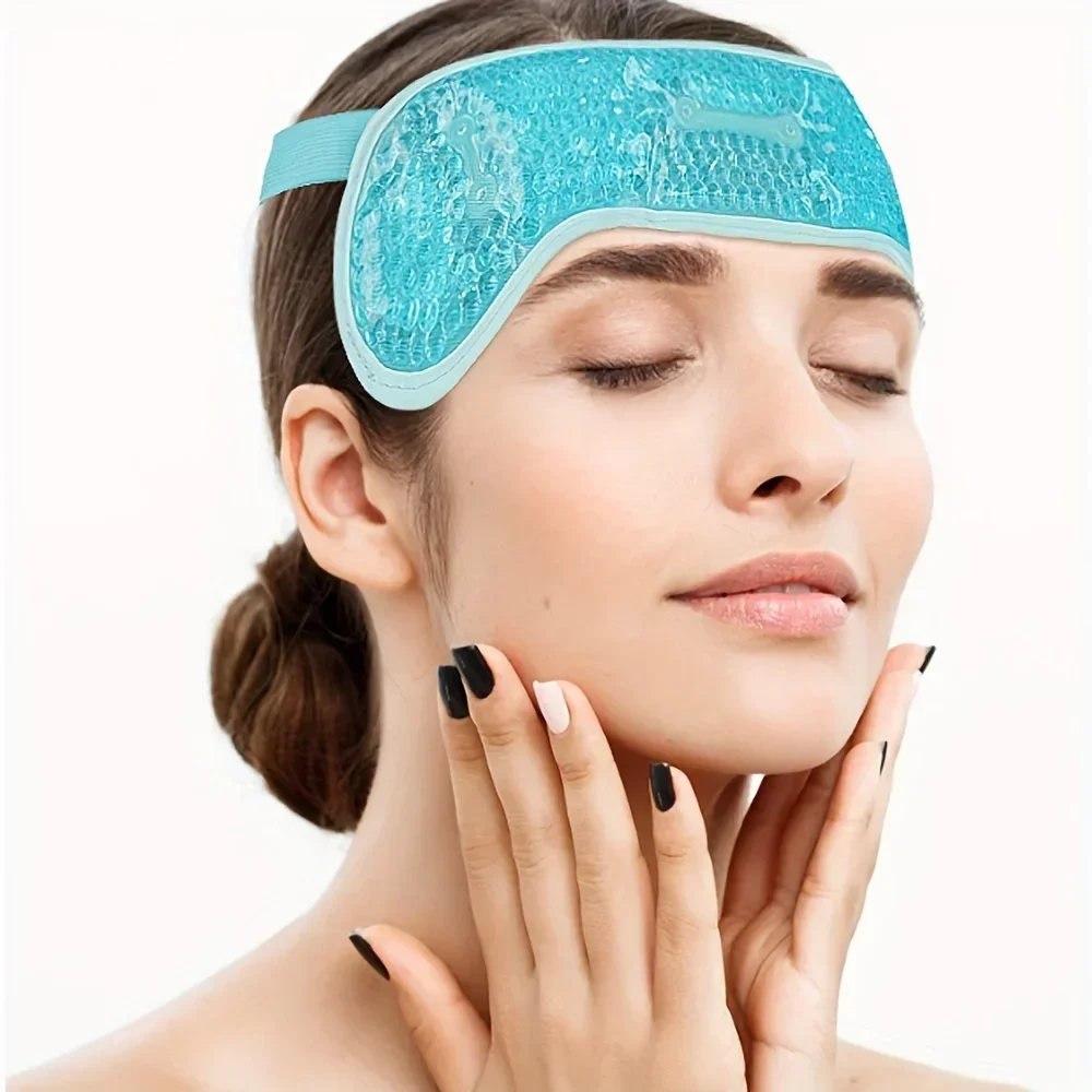 Cold Pack Ice Gel - Pacote de gelo para enxaqueca, contas