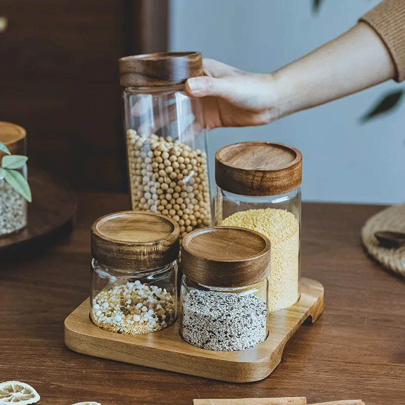 Food Storage With Glass Lids - Frasco De Vidro Com Tampa De