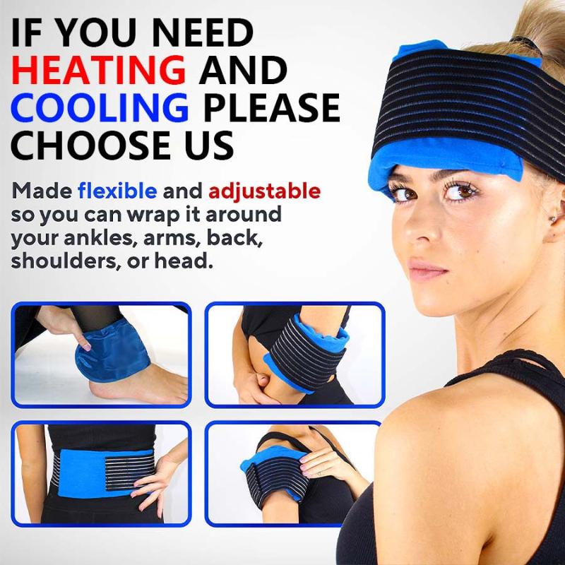 Cold Pack Ice Gel - Bolsa de Gelo Reutilizável Profissional, Com