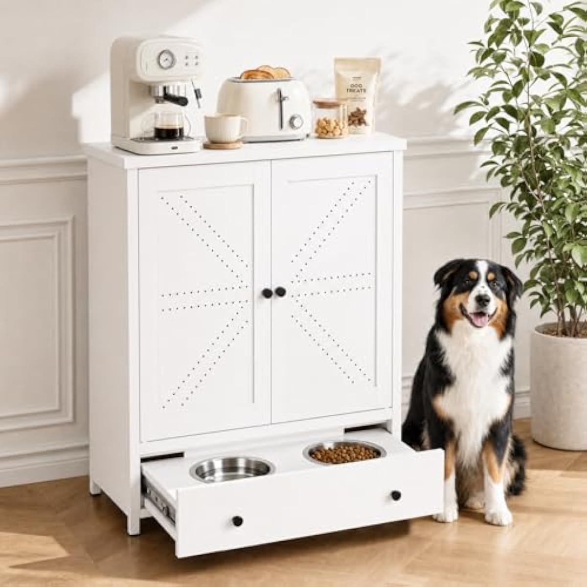 Food Storage In Cabinets - Estação de Alimentação para Animais de