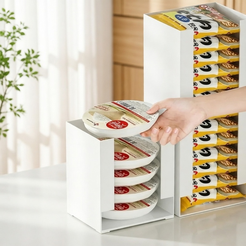 Food Storage In Cabinets - Organizador de Cozinha Empilhável para Copos