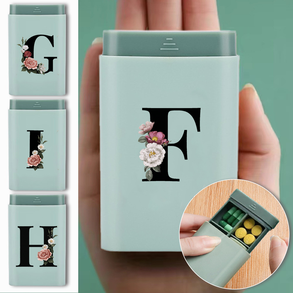 Food Storage With Lock - Caixa de comprimidos com 9 compartimentos,