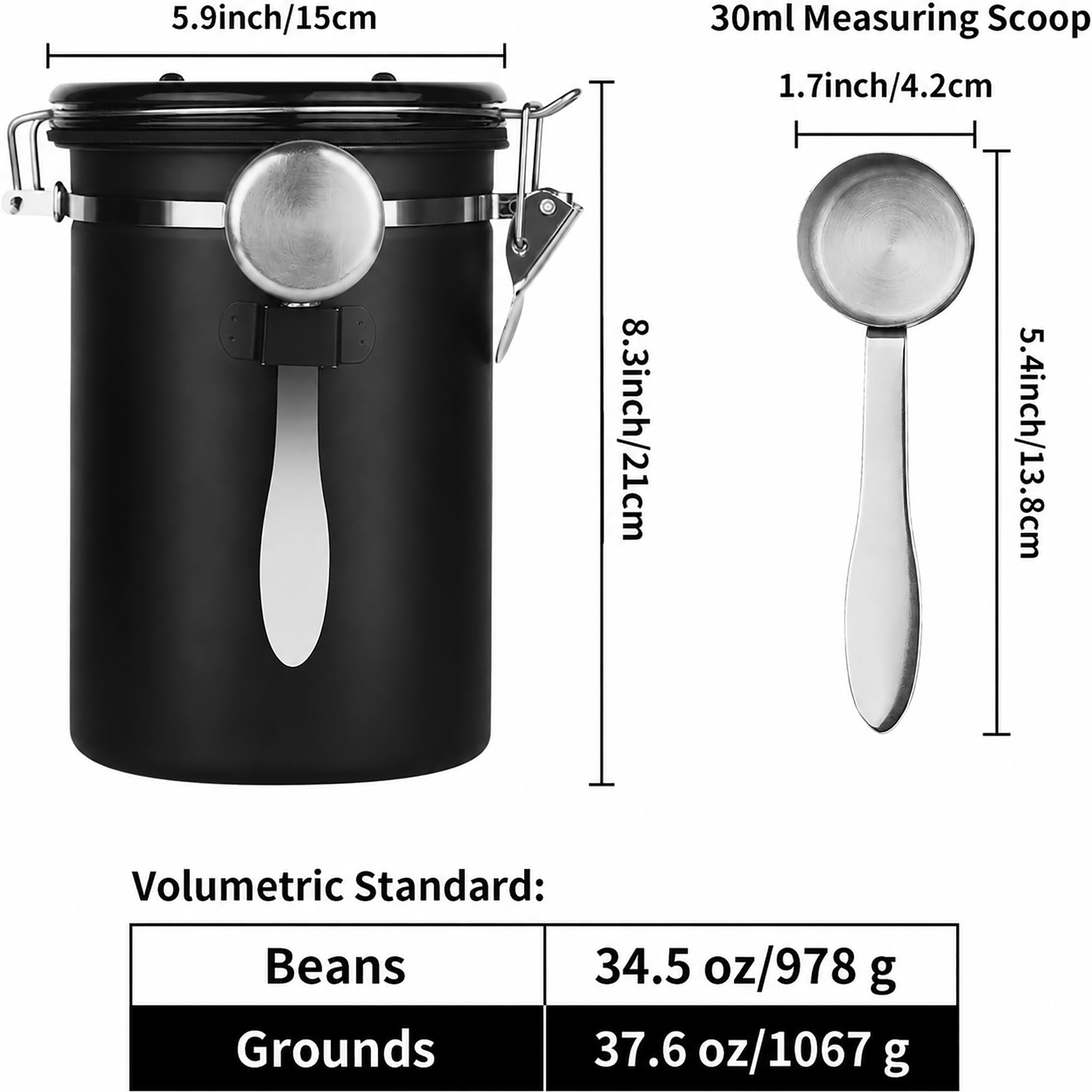1 Pote hermético de aço inoxid - Food Storage With Lock avaliação e preço