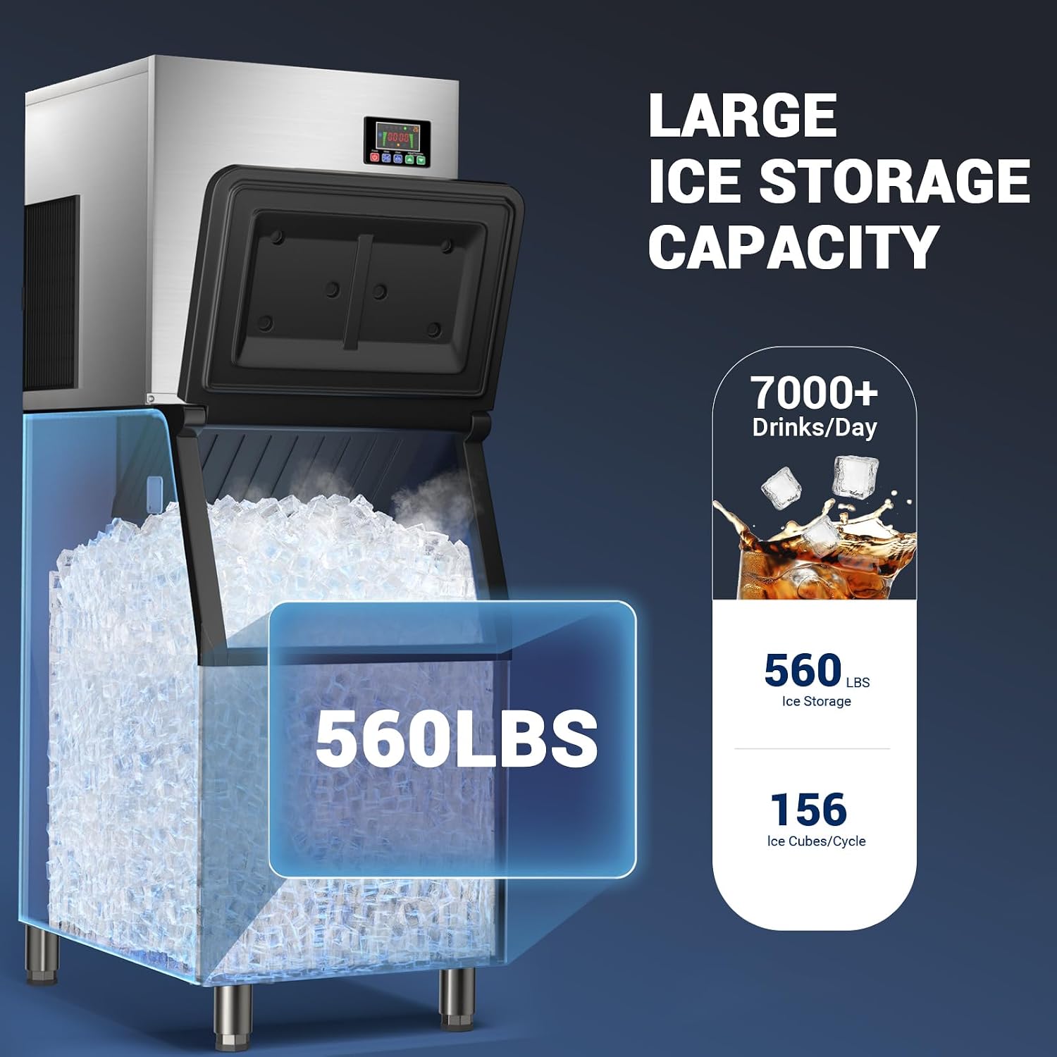 Máquina de Gelo Comercial com  - Food Storage Restaurant avaliação e preço