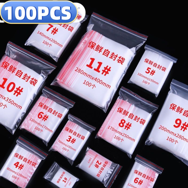 Sacos transparentes com zíper  - Food Storage With Lock avaliação e preço