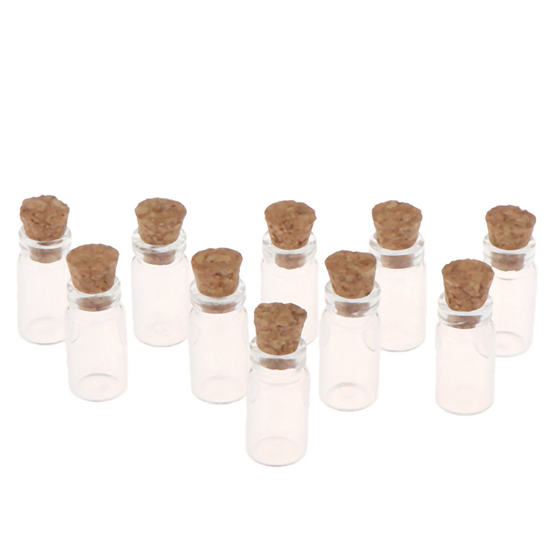 10 Peças de Miniaturas de Pote - Food Storage Jars With Wooden Lids avaliação e preço