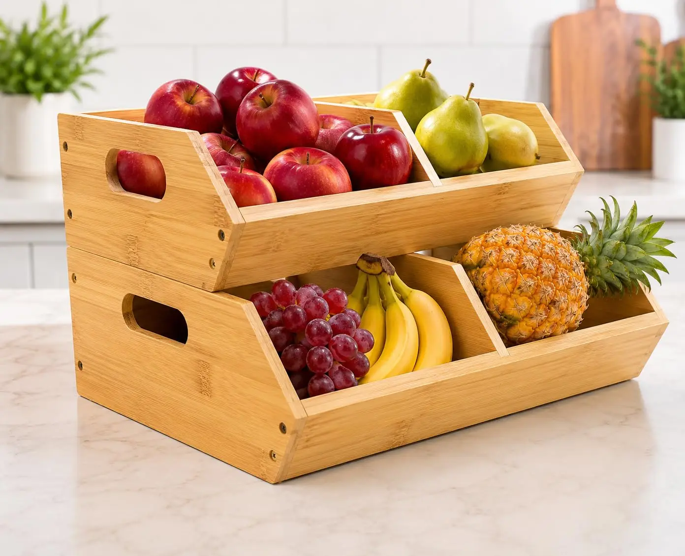 3 unidades de caixas de armaze - Food Storage In Cabinets avaliação e preço