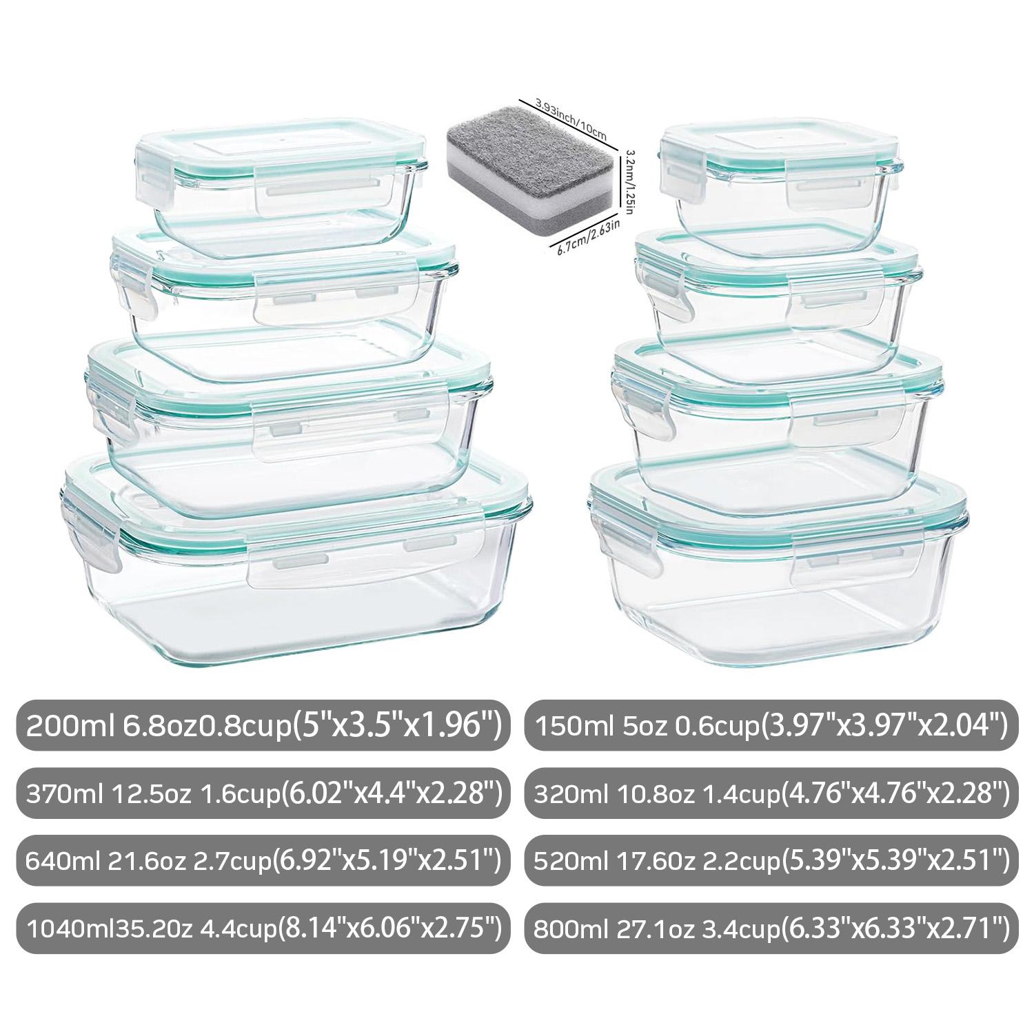 Recipiente de Vidro Portátil p - Food Storage With Glass Lids avaliação e preço