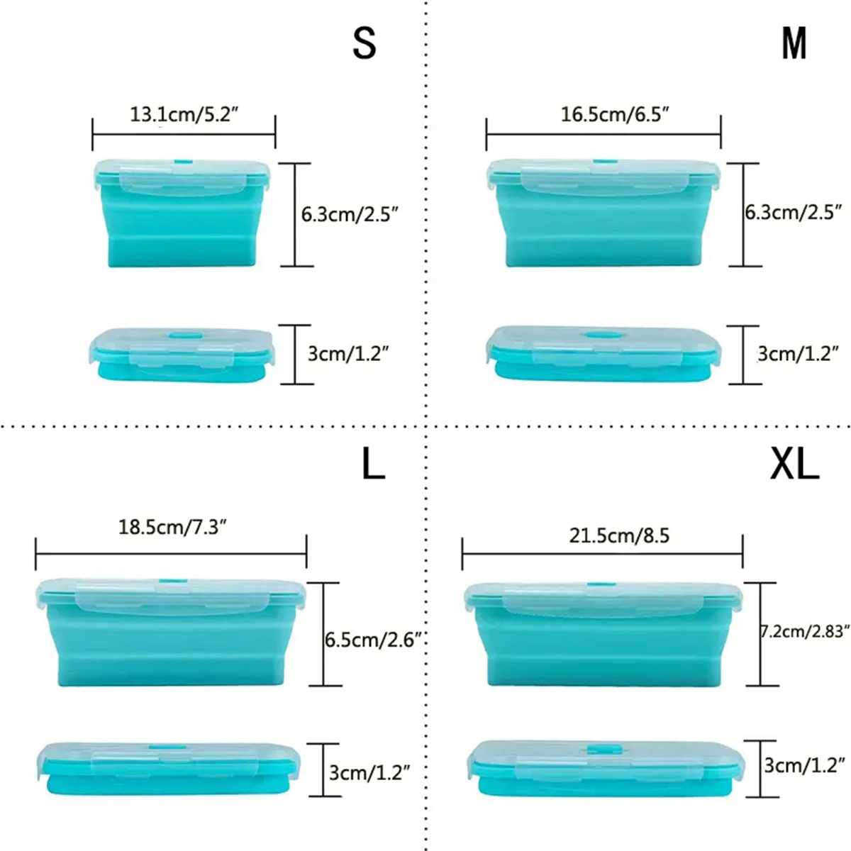 Recipiente de Armazenamento de - Food Storage Boxes With Lids avaliação e preço