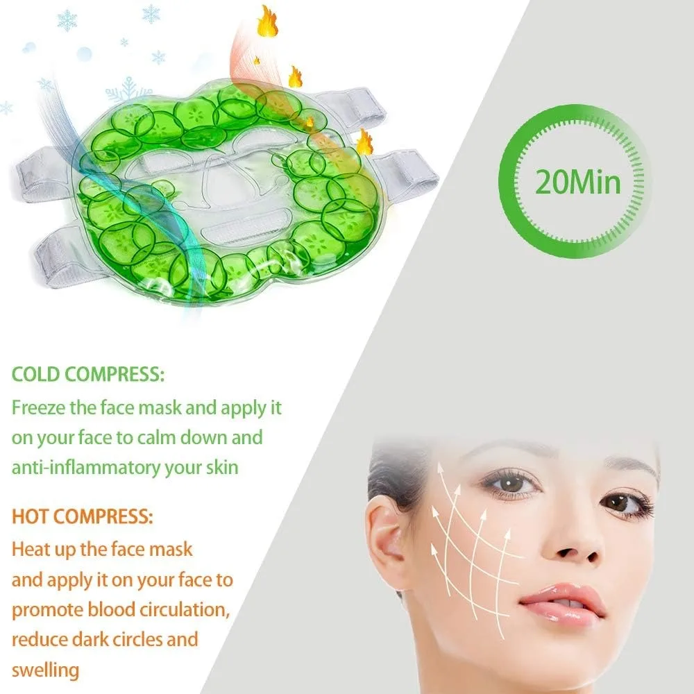 Pacote de gel de gelo facial c - Cold Pack Ice Gel avaliação e preço