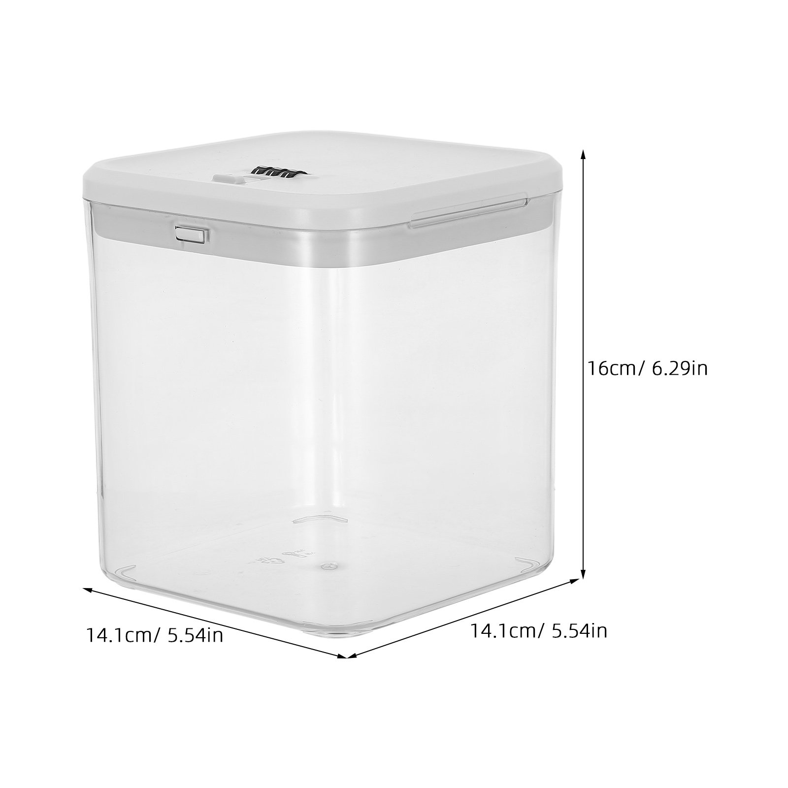 Caixa de Armazenamento Transpa - Food Storage With Lock avaliação e preço