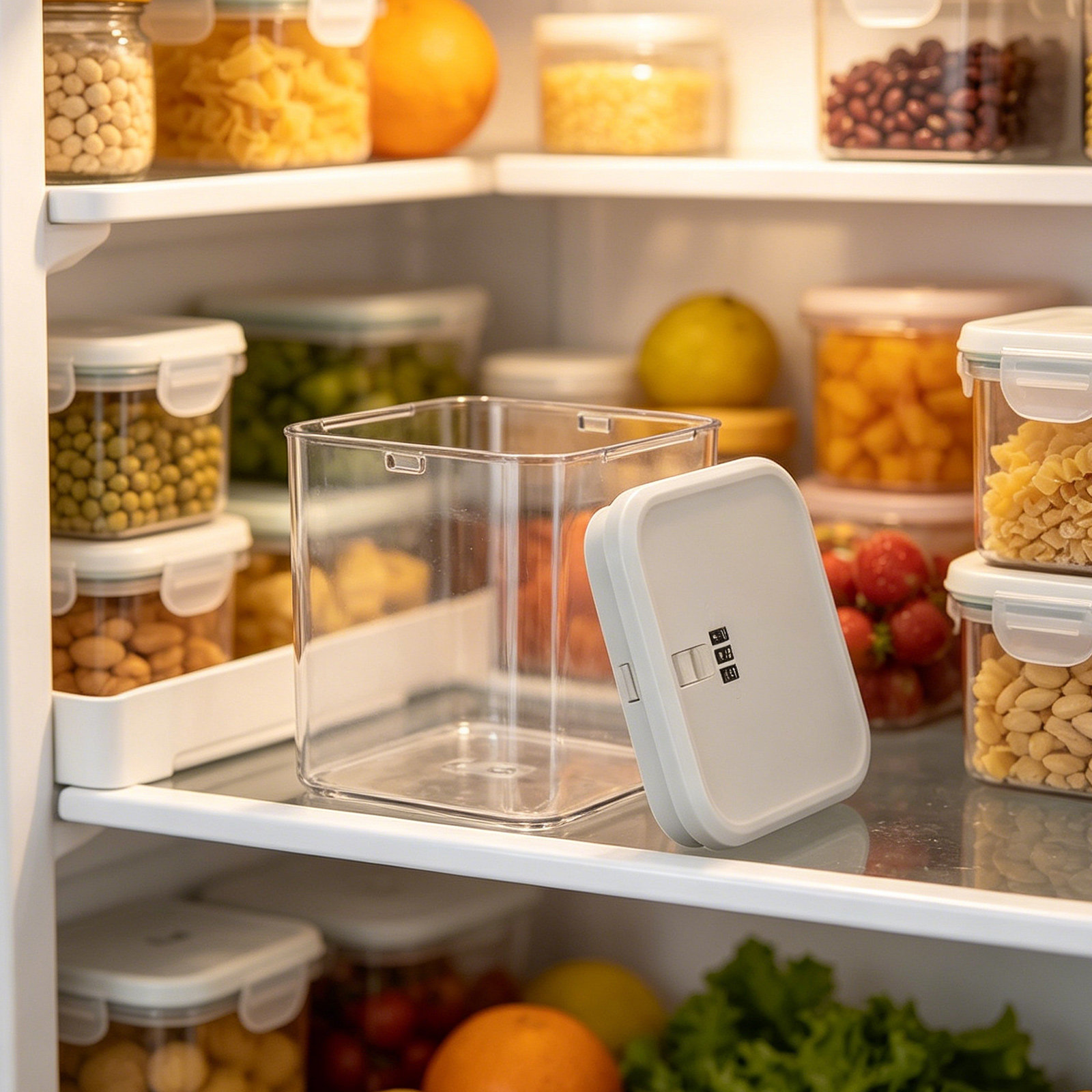 Caixa de Armazenamento Transpa - Food Storage With Lock avaliação e preço