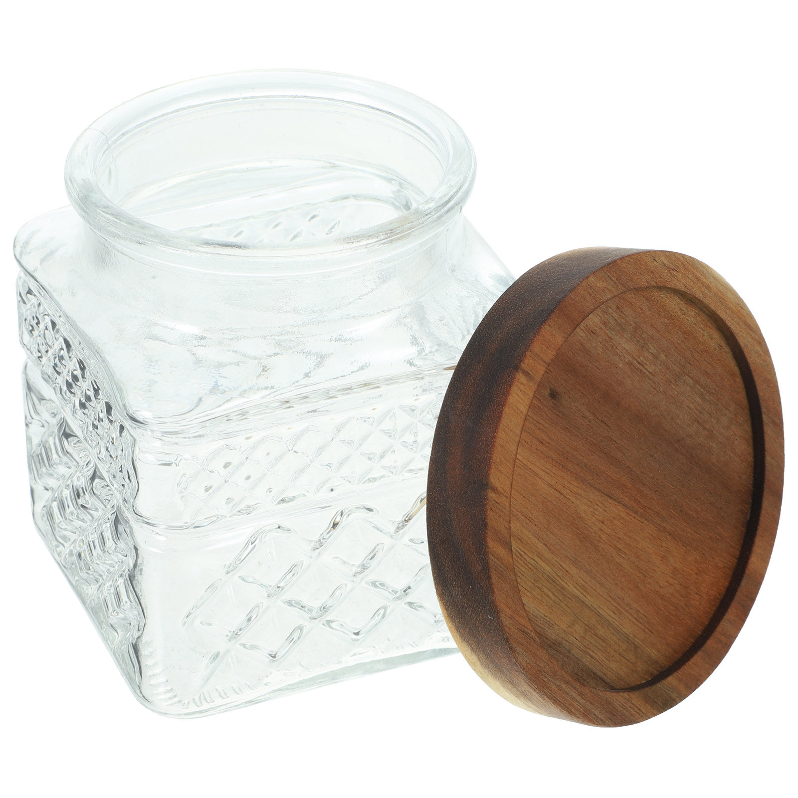 Pote de Vidro para Armazenamen - Food Storage Jars With Wooden Lids avaliação e preço