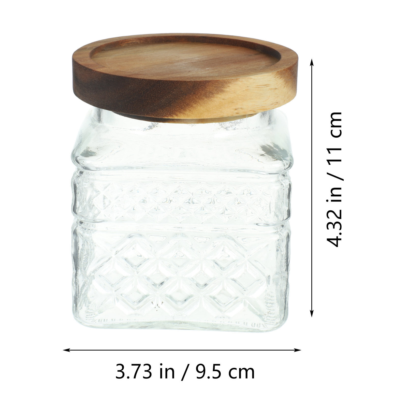 Pote de Vidro para Armazenamen - Food Storage Jars With Wooden Lids avaliação e preço