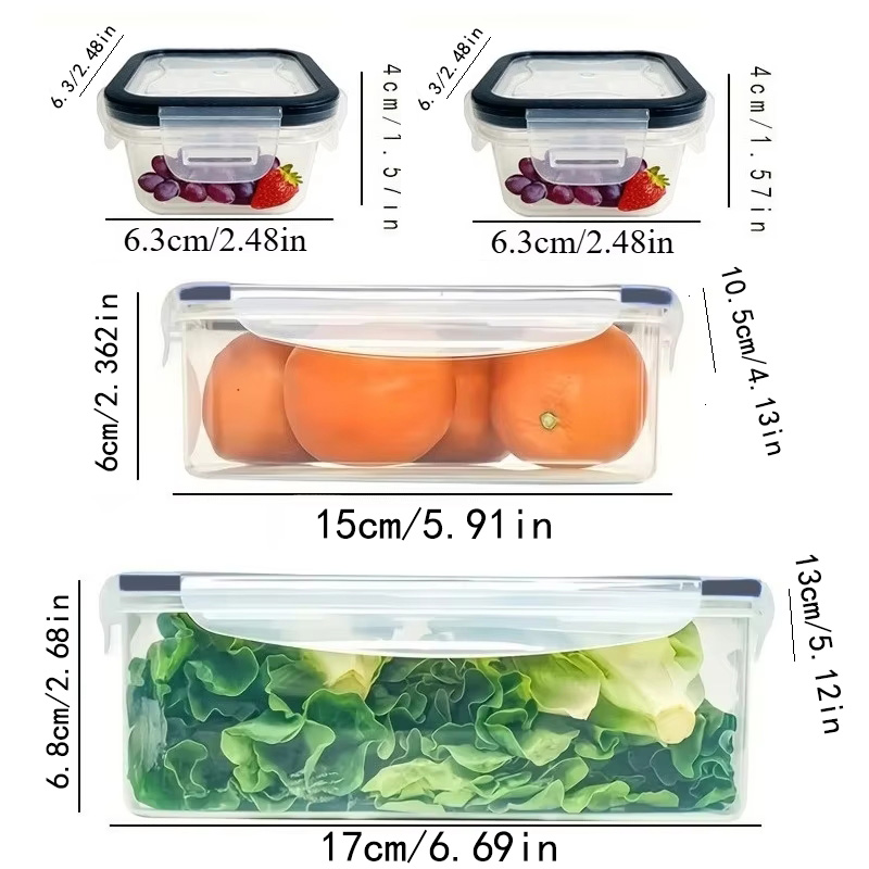 Conjunto de 8 Peças Inclui 4 R - Food Storage With Dividers avaliação e preço