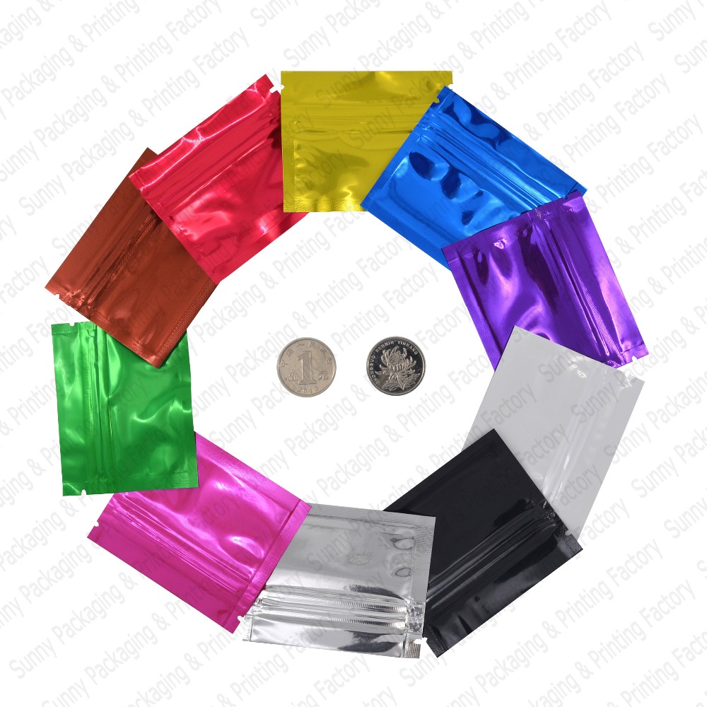 Colorido Alumínio Foil Zip Loc - Food Storage With Lock avaliação e preço