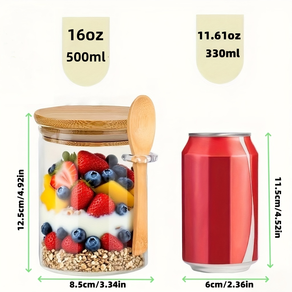 Conjunto de 1/2/4/8 copos de v - Food Storage With Glass Lids avaliação e preço