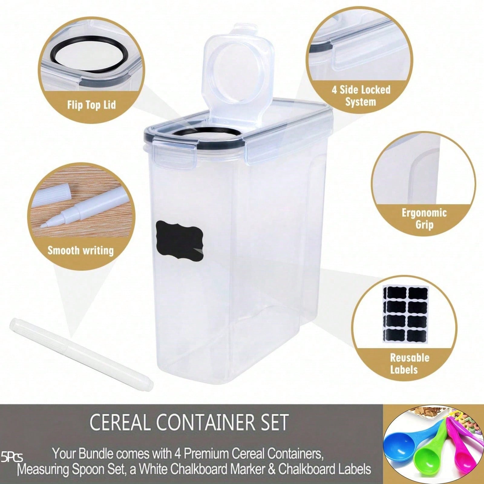 Conjunto de 4 recipientes herm - Food Storage Pet avaliação e preço