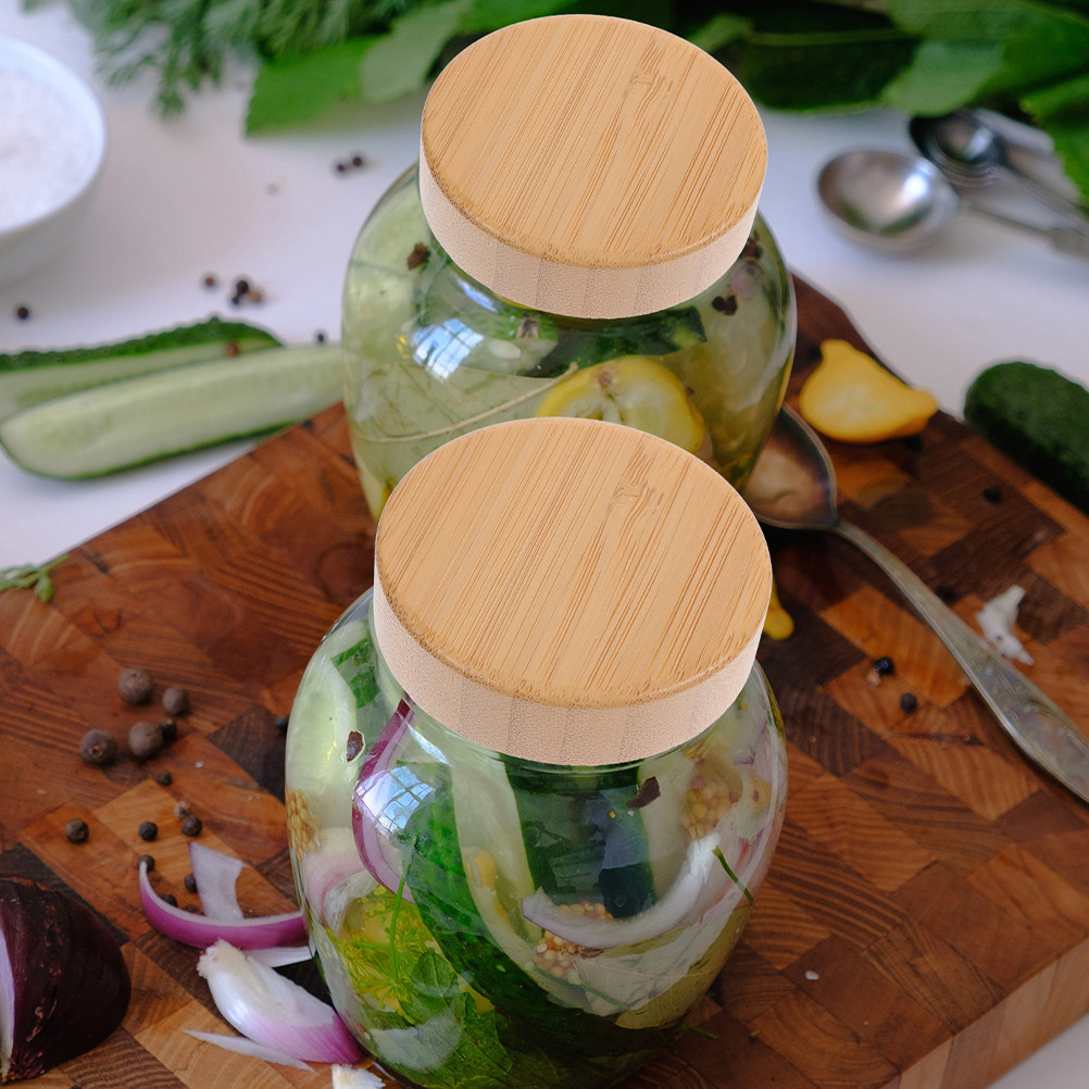 2 unidades de tampas de vidro  - Food Storage With Glass Lids avaliação e preço