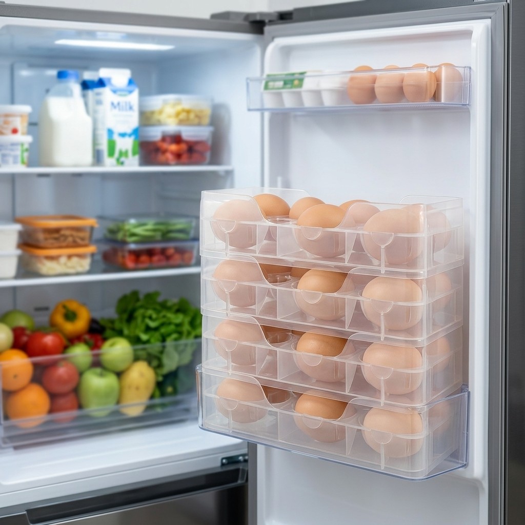 Organizador de Ovos Empilhável - Food Storage With Dividers avaliação e preço