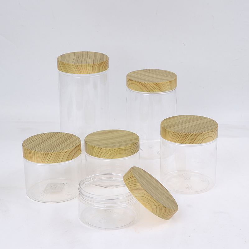 Frascos claros vazios do anima - Food Storage Jars With Wooden Lids avaliação e preço
