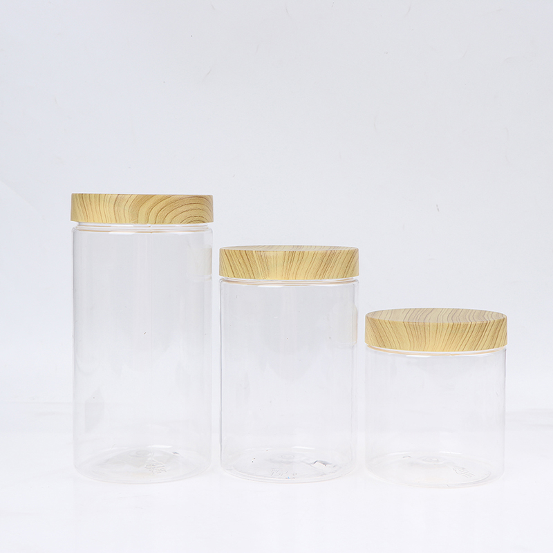 Frascos claros vazios do anima - Food Storage Jars With Wooden Lids avaliação e preço