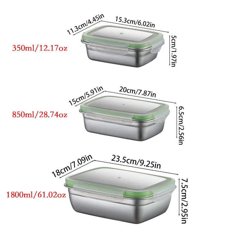 Conjunto de lancheira de aço i - Food Storage Boxes With Lids avaliação e preço