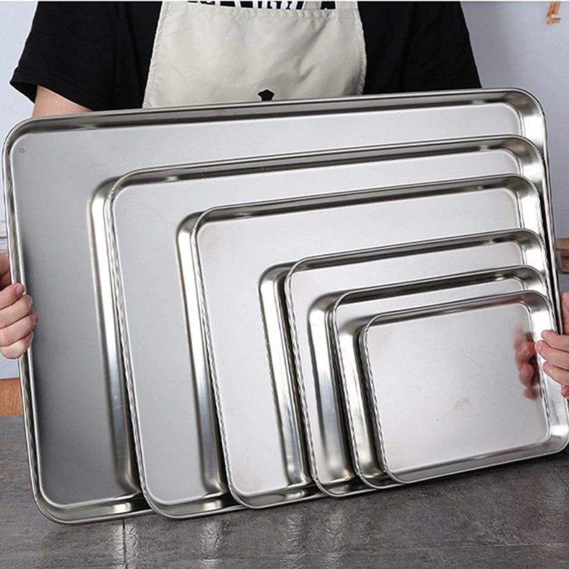 Bandejas Retangulares de Aço I - Food Storage Restaurant avaliação e preço