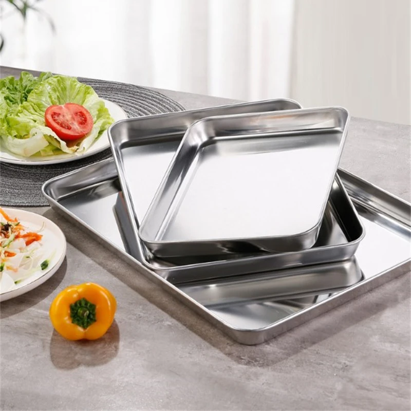 Bandejas Retangulares de Aço I - Food Storage Restaurant avaliação e preço