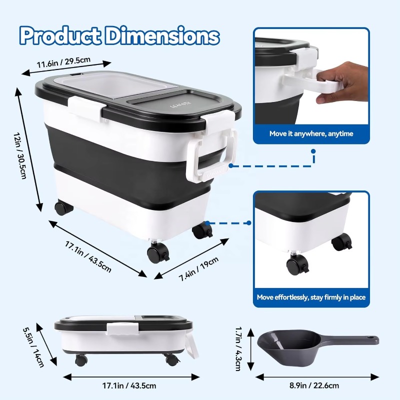 Container de Armazenamento de  - Food Storage Pet avaliação e preço