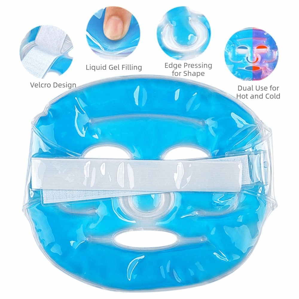 Máscara Facial de Gel Frio par - Cold Pack Ice Gel avaliação e preço