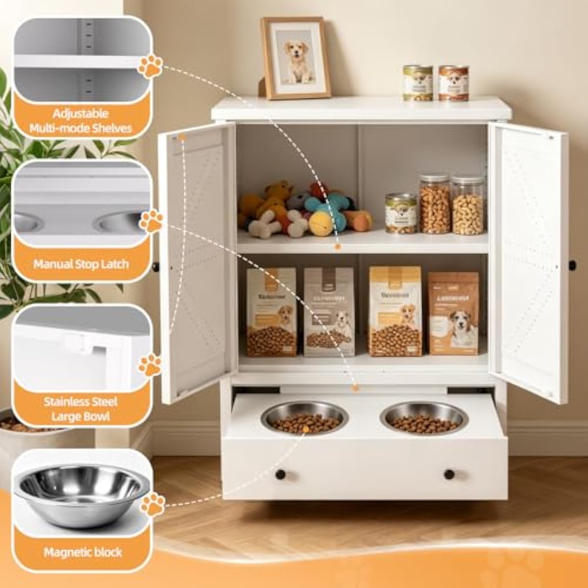 Estação de Alimentação para An - Food Storage In Cabinets avaliação e preço
