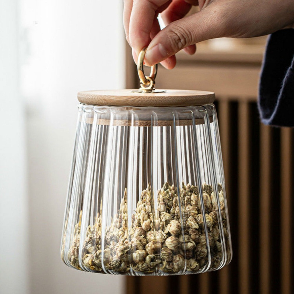 Frasco De Vidro Hermético com  - Food Storage Jars With Wooden Lids avaliação e preço