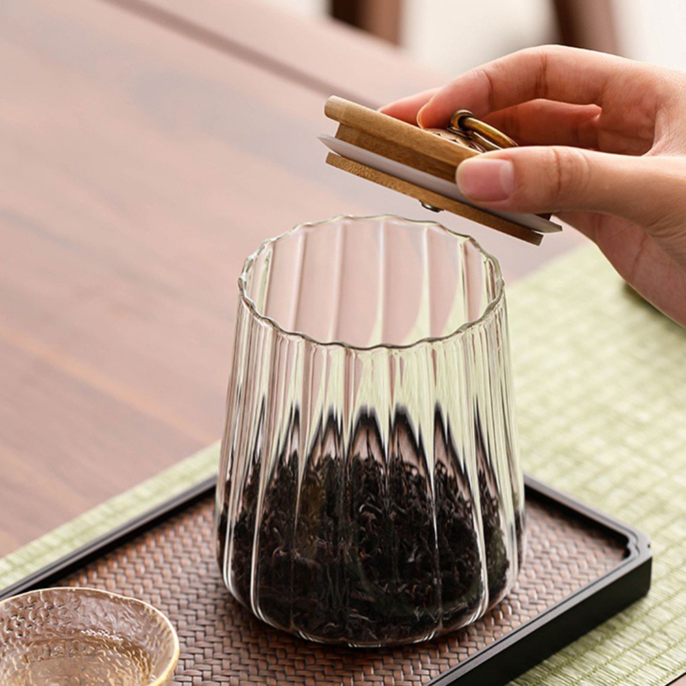 Frasco De Vidro Hermético com  - Food Storage Jars With Wooden Lids avaliação e preço