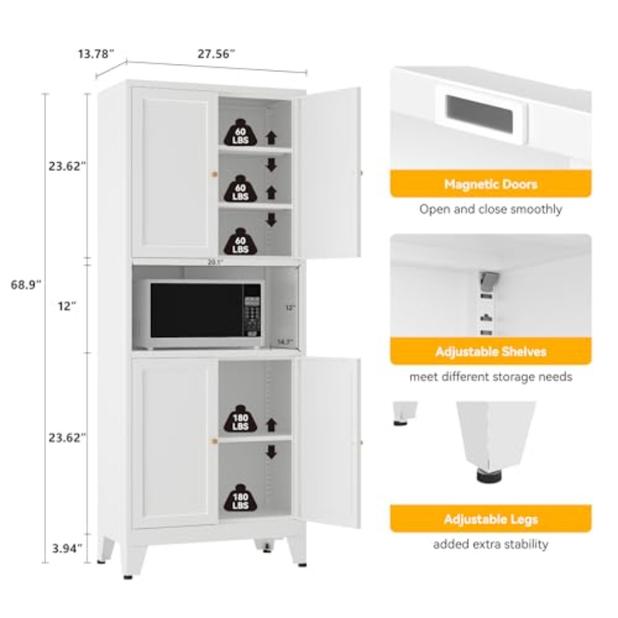 Armário de despensa de metal p - Food Storage In Cabinets avaliação e preço