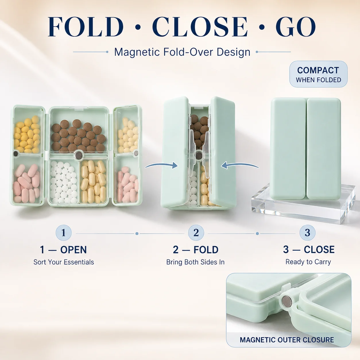 1 Unidade de Caixa Organizador - Food Storage With Dividers avaliação e preço